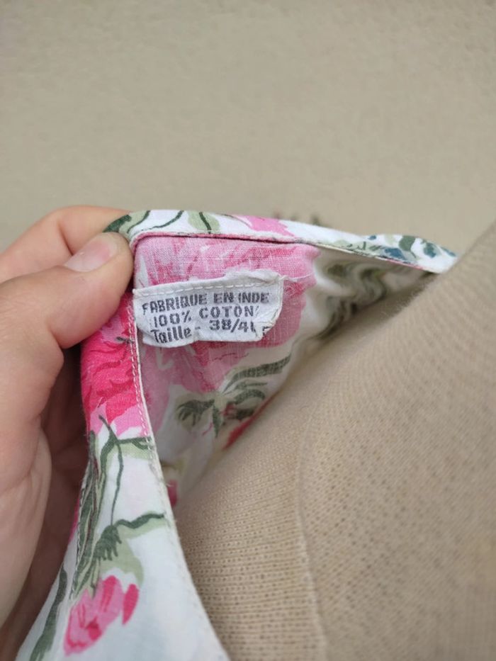 Blouse chemise a fleurs - photo numéro 2