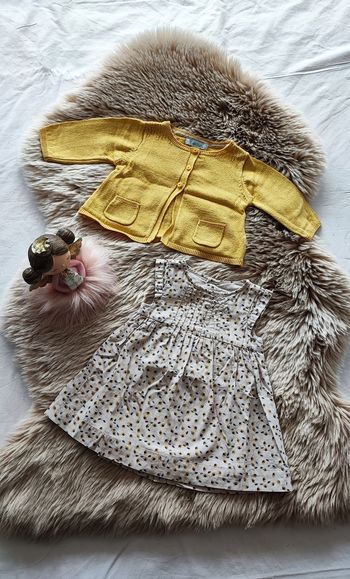 Ensemble robe gilet obaibi 3 mois