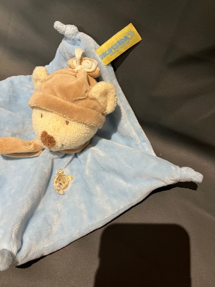 Doudou orchestra ours bleu et beige - photo numéro 2