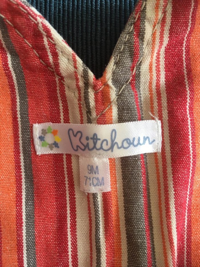 Ensemble polo + salopette 9 mois Kitchoun/Kiabi - photo numéro 4