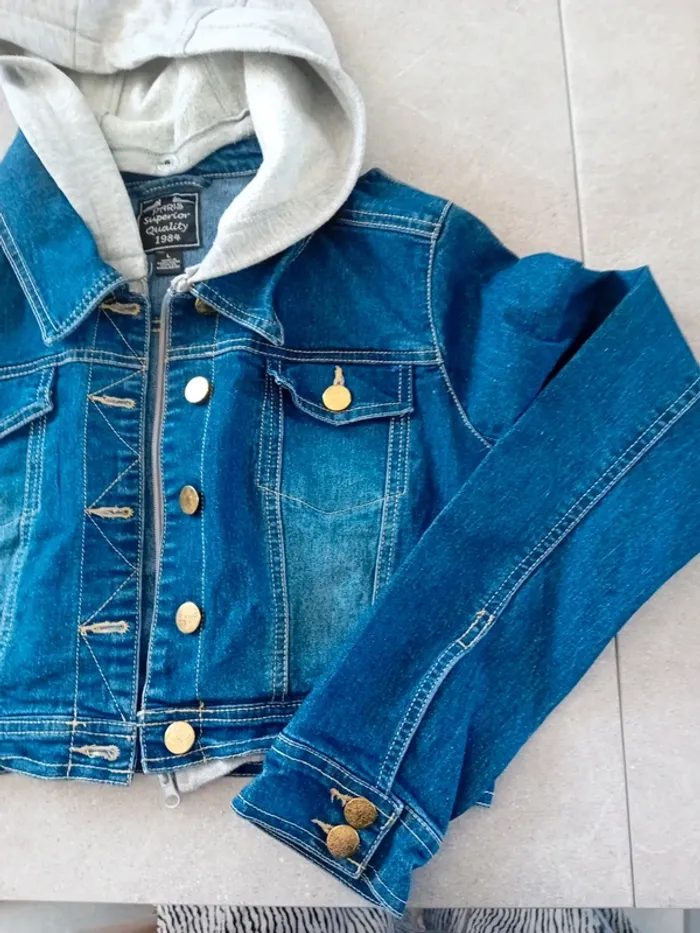 Semi Veste en jeans taille L - photo numéro 4