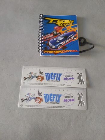Lot règle+carnet offert