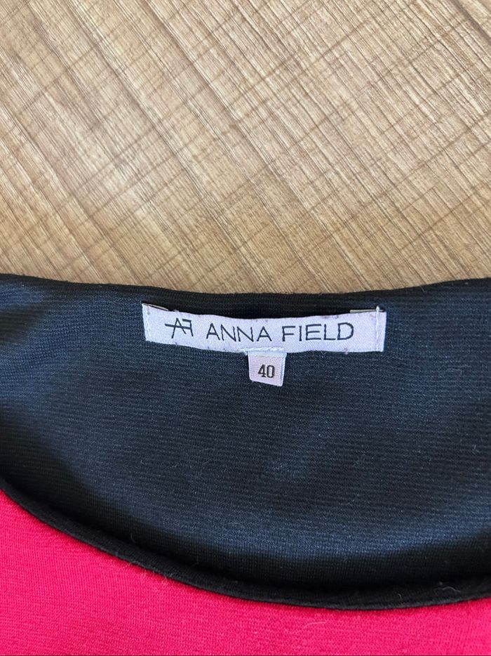 Robe noire et rouge sans manches Anna Field taille 40 bon état - photo numéro 9