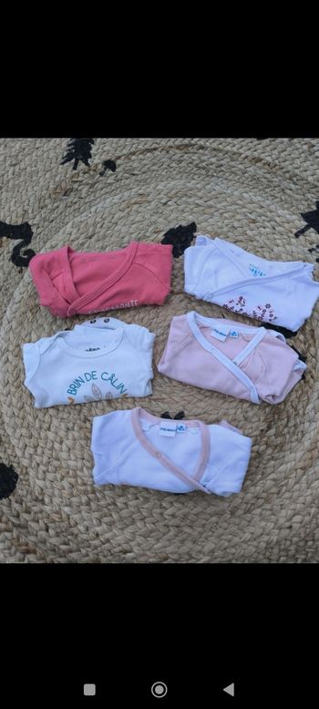 Lot de 5 bodys manches longues