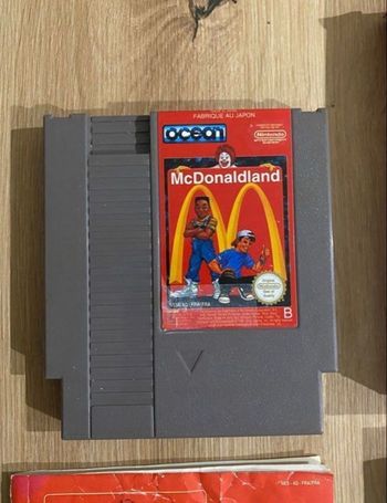** Jeu Mc Donaldland, Nintendo Nes, avec boite et notice **