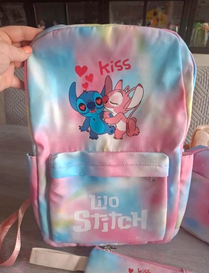 Lot Lilo & Stitch : sac à dos, lunch box et trousse - Neuf - photo numéro 6