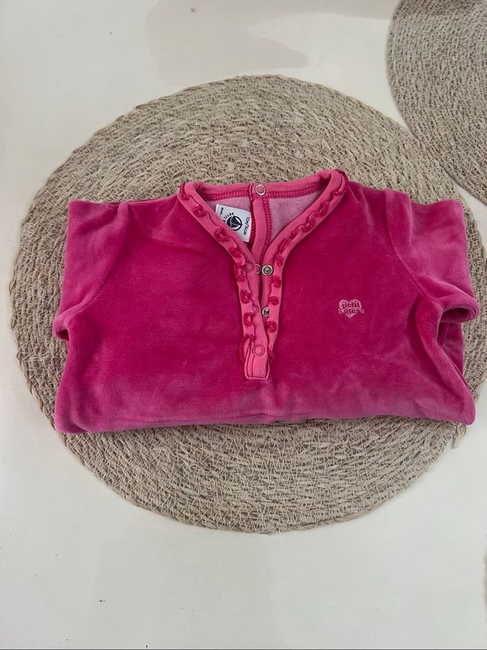 Pyjama velours petit bateau  12 mois (74 cm) - photo numéro 9