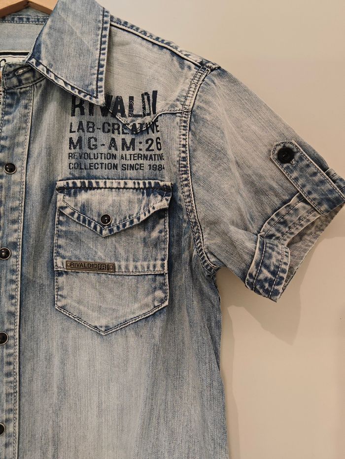 Chemise en jean Rivaldi homme M – neuve sans étiquette - photo numéro 3