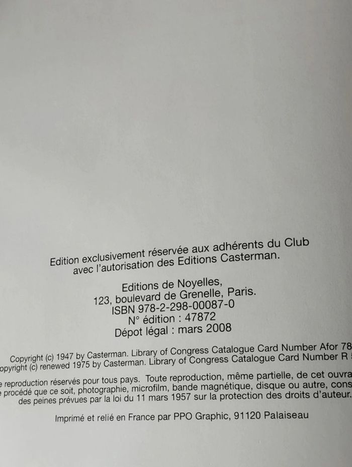Les aventures de Tintin club France loisirs 2007 Casterman - photo numéro 8