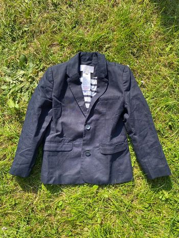 Veste costume garçon 6 ans Jacadi Paris bleu foncé mariage cérémonie blazer