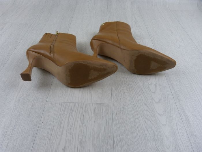 Confortable chaussures bottine talons / Copenhagen / fermeture zip / camel / Taille 40 - photo numéro 5
