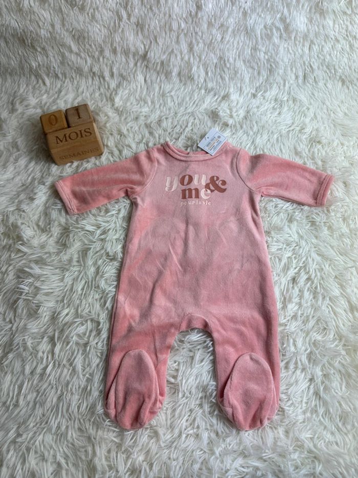 Pyjama velours taille 1 mois gemo