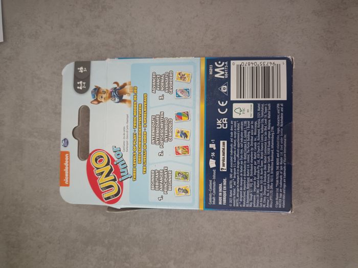 Jeux Uno Junior Pat Patrouille - photo numéro 2