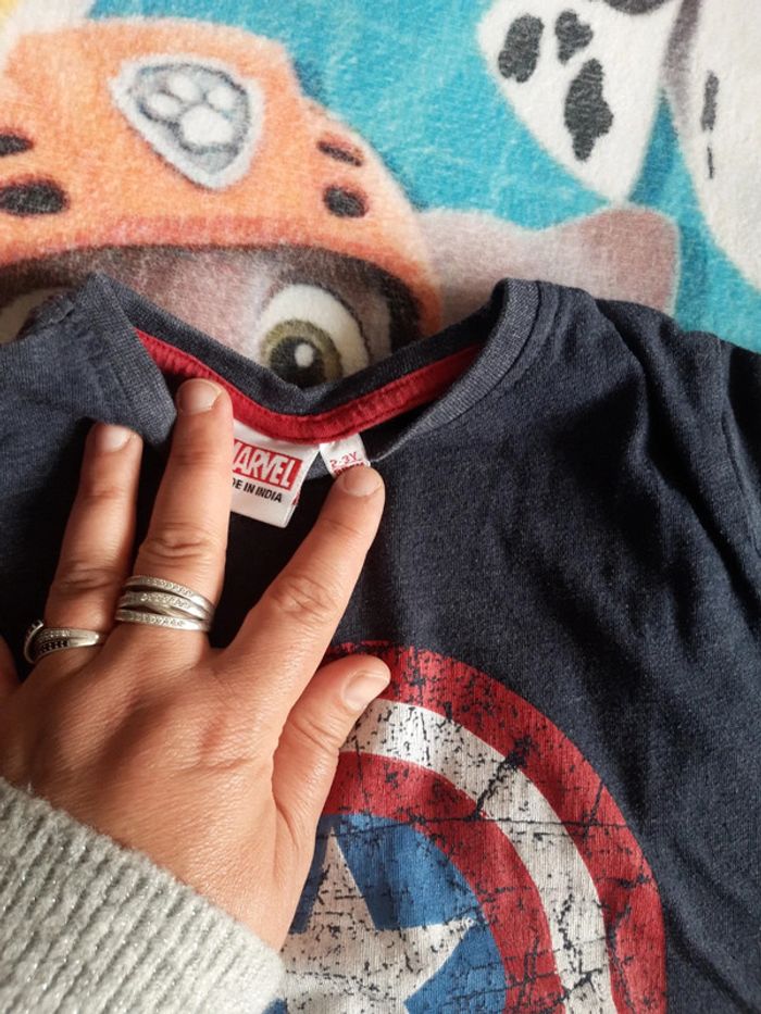 T shirt lot manches courtes marvel avengers - photo numéro 3