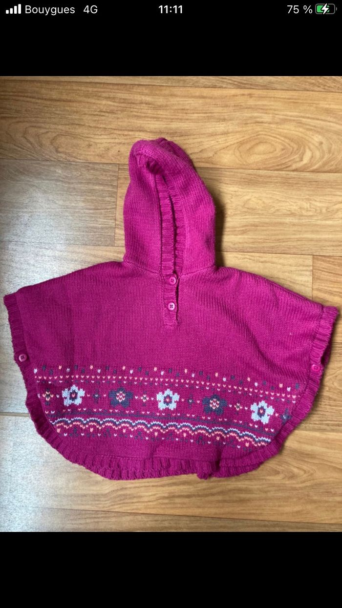 Poncho Alphabet 6 mois