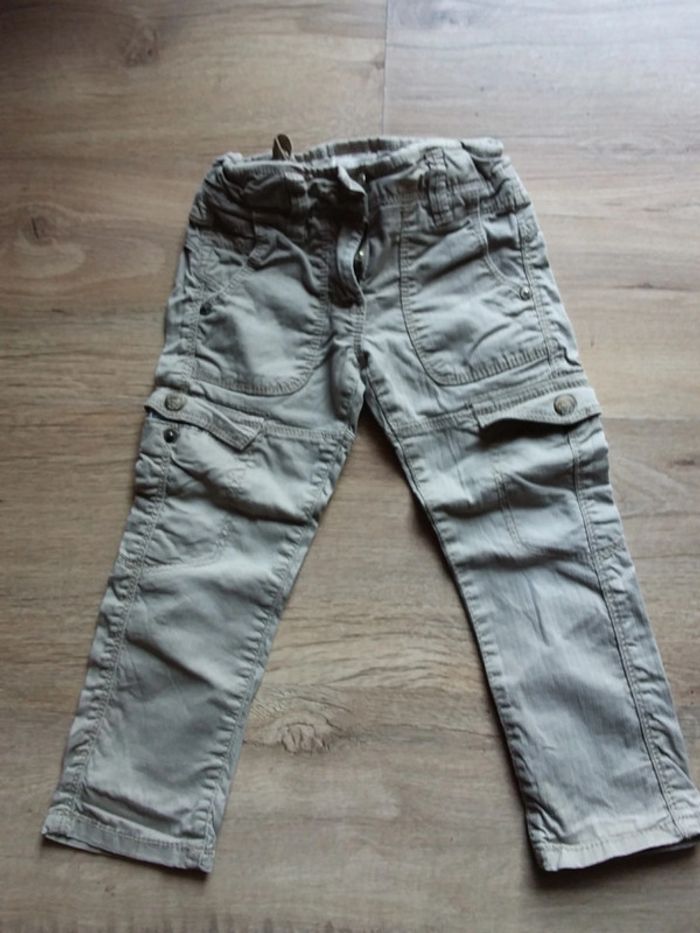 Pantalon toile beige