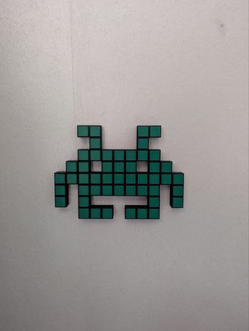 Décoration murale Space Invader pixel art