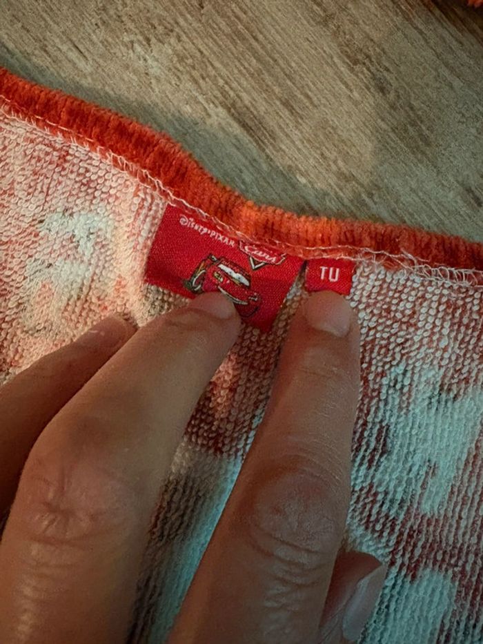 Cape de bain cars rouge taille unique - photo numéro 3