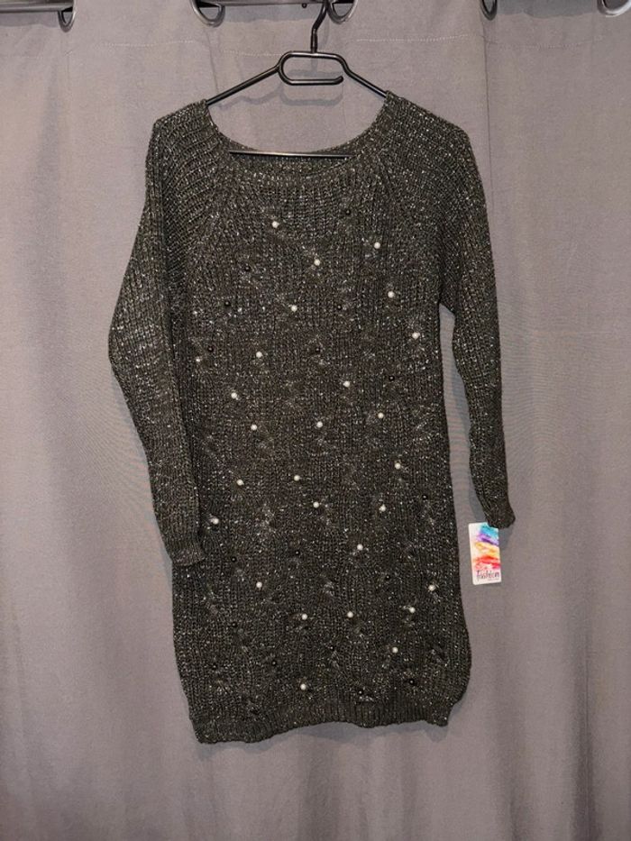 Robe à perles taille unique