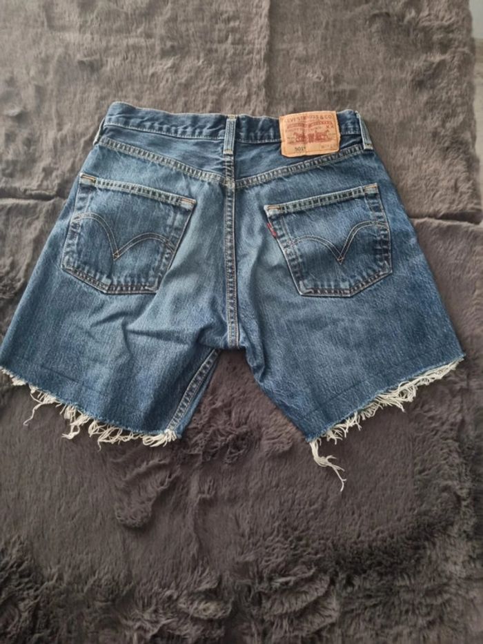 Short jeans levis 501 bleu femme - photo numéro 2
