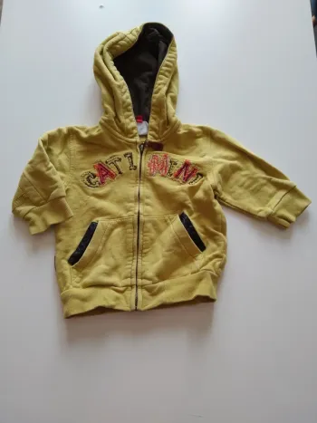 sweat zippé à capuche catimini garcon 12 mois