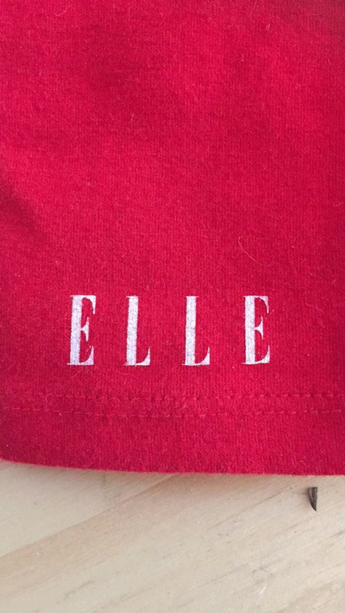 Legging ELLE 6 mois - rouge et blanc TBE - photo numéro 5