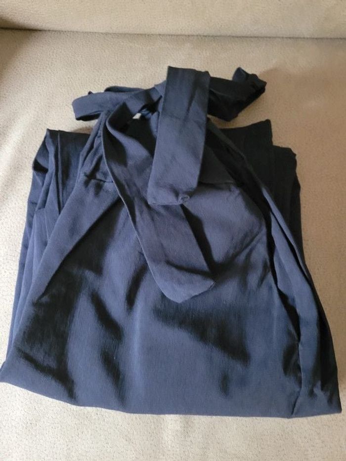 Pantalon coupe droite Bleu marine