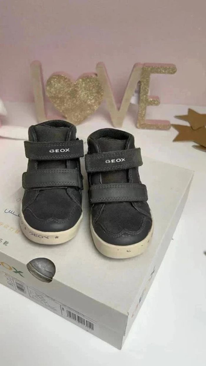 Geox Gris foncé fille en cuir 21 - photo numéro 2