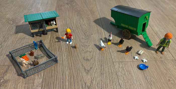 Poulailler et lapin Playmobil 70138