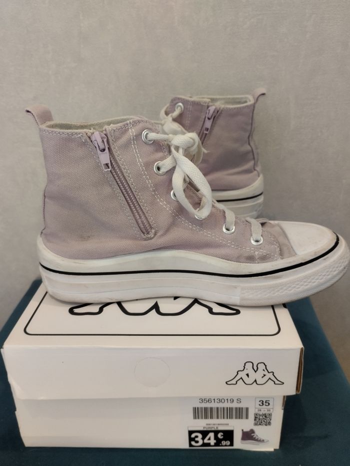 Baskets kappa violettes - photo numéro 3