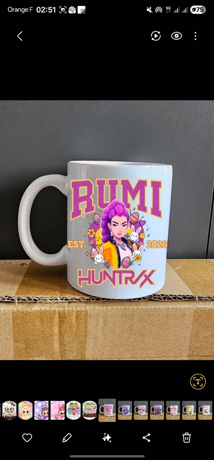 Tasse kpop demon hunters