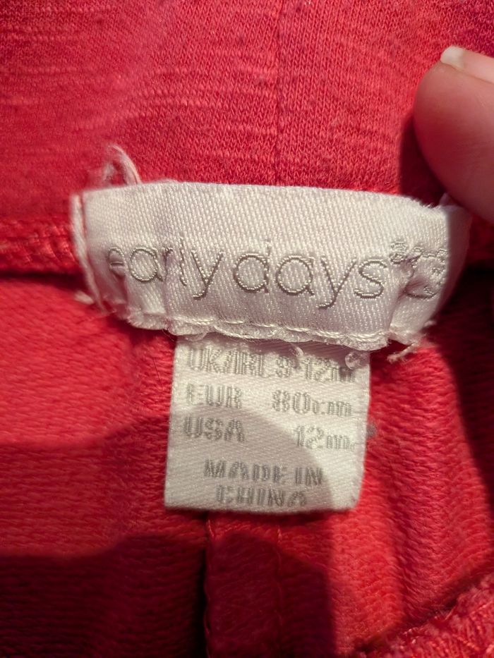 Pantalon confortable early days rouge