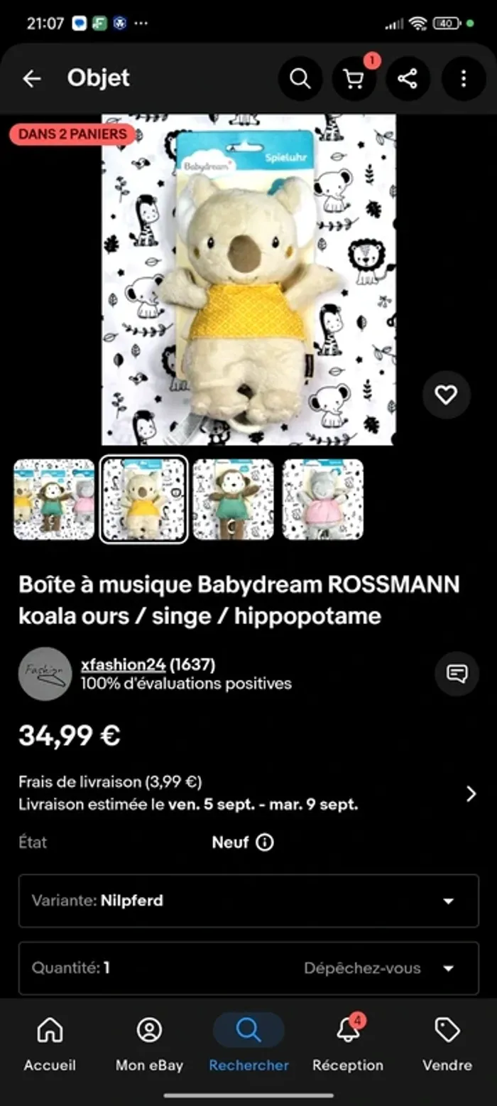 Lot de 9 peluches - photo numéro 7