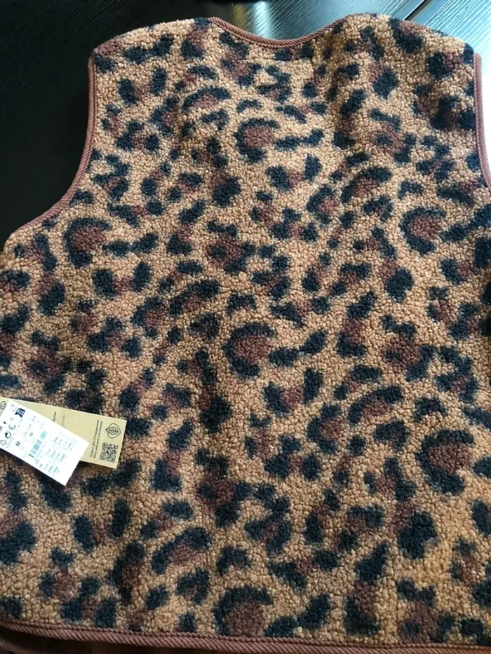 Veste sans manche effet léopard KIABI - M - photo numéro 2