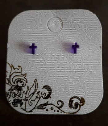 Boucles d'oreilles mini croix latines