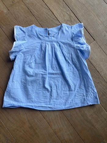 Blouse bleue Jacadi 4 ans