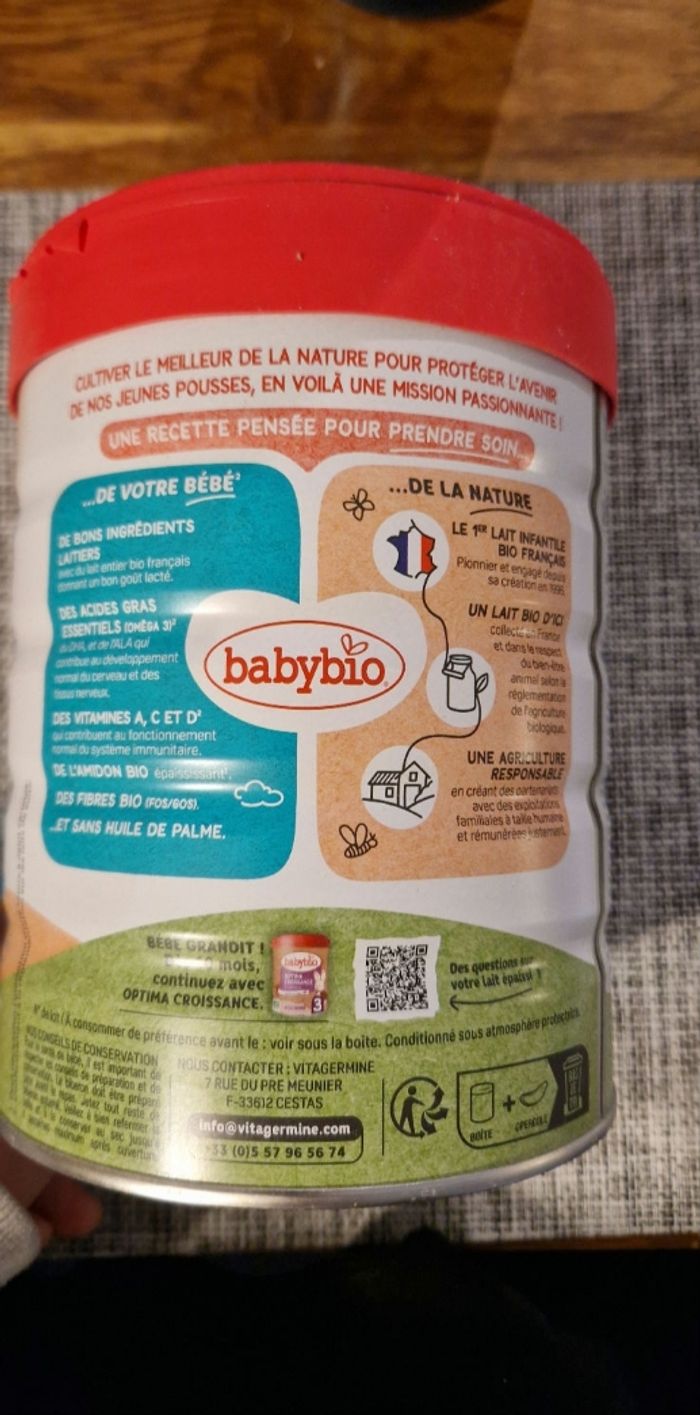 Boite lait optigest 2eme age - photo numéro 3