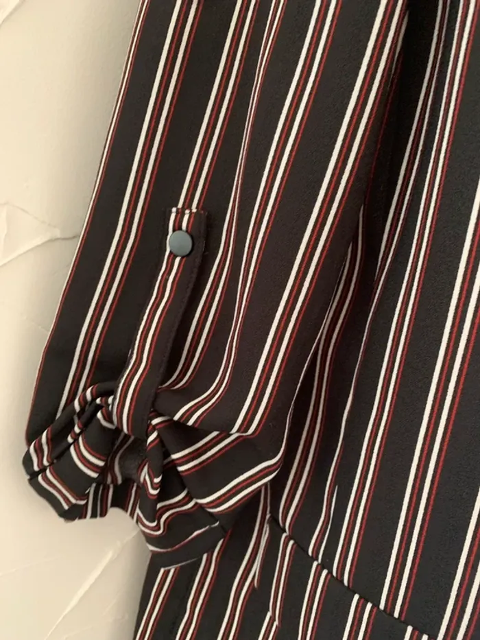 blazer rayé noir rouge blancPinkie taille 38 - photo numéro 7