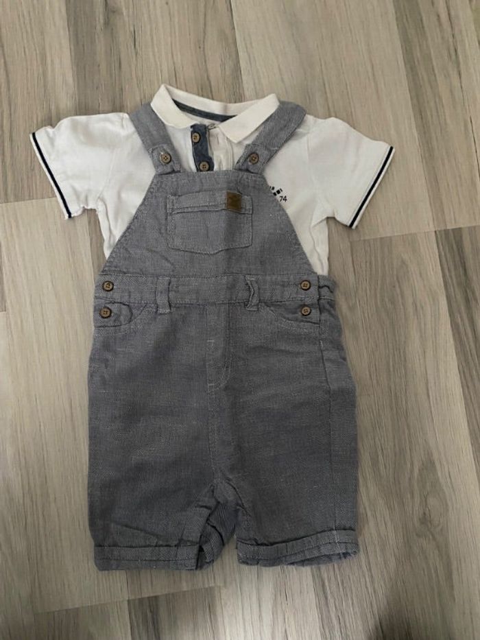 Ensemble, salopette et polo