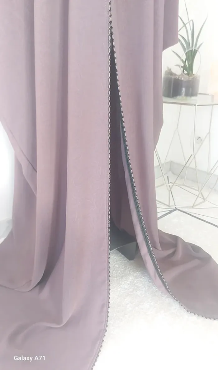 Abaya kimono qualité violet neuve - photo numéro 5