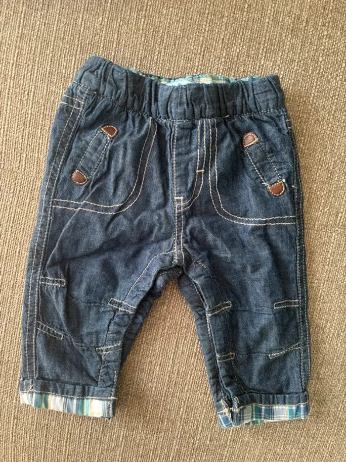 Jean souple doublure coton garçon 3 mois