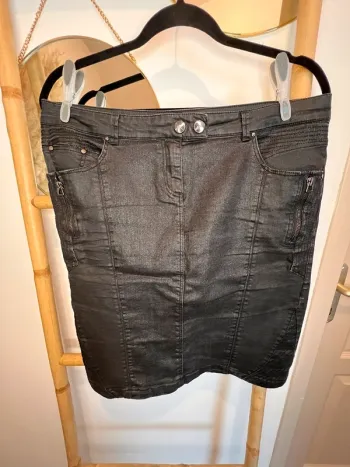Jupe noir irisé jeans