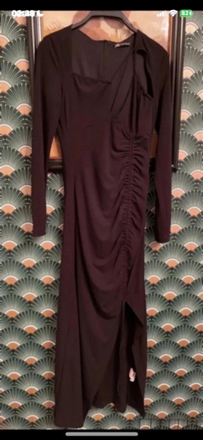 Belle robe longue noir sexy Zara taille M - photo numéro 2