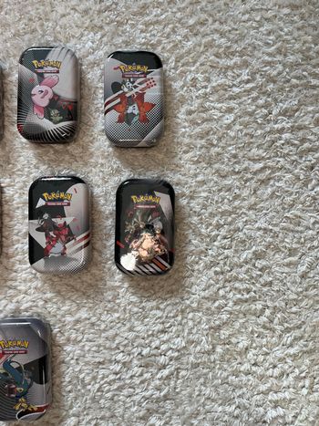 Mini Tins EV10.5 - Foudre Noire et Flamme Blanche (lot de 9)