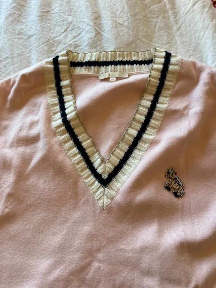 Pull/gilet sans manches Maje en taille unique - photo numéro 2