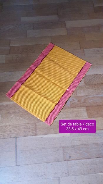 Set de table/ napperon coloré en coton Maisons du Monde