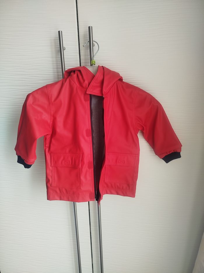 Ciré rouge bordeaux fille petit bateau 12 mois