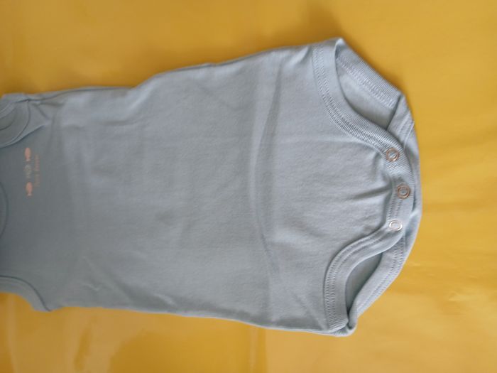 lot 3 bodies sans manches garcon petit bateau 71 cm 9 mois - photo numéro 3