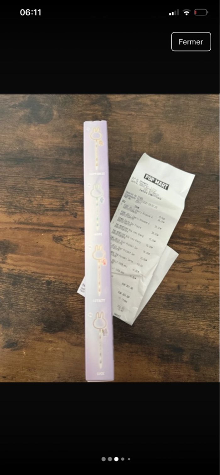 Stylo officiel Pop Mart série The Monsters big into Energy Labubu – Pen Blind Box - photo numéro 3