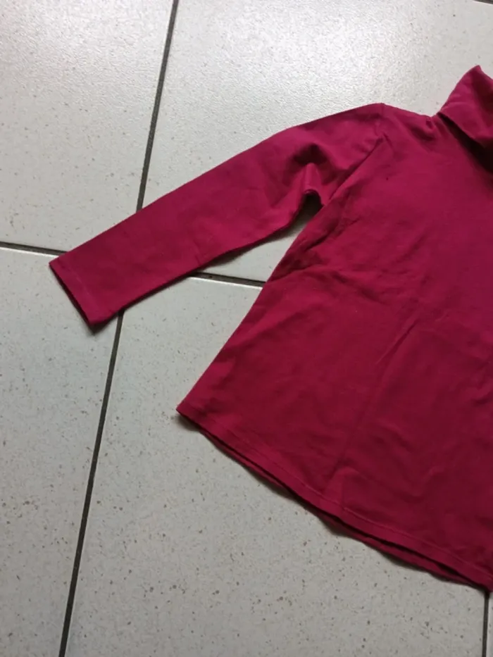 Col roulé 3/4ans fushia - photo numéro 2